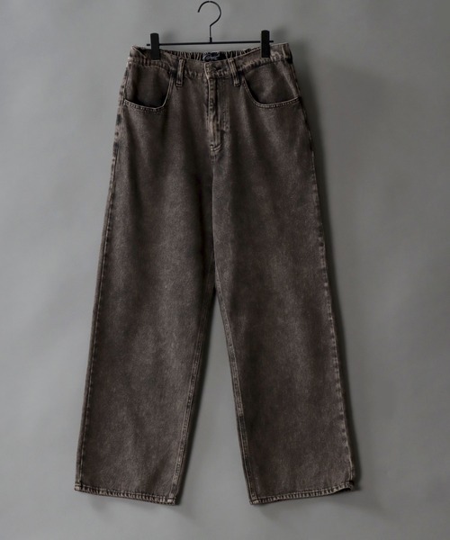 SITRY(シトリー)の「Wide Tapered Denim pants/ワイドテーパード デニム パンツ(デニムパンツ・メンズ・ケミカルウォッシュ/ブラック系その他2/ブラック系その他/ブラック/インディゴブルー・M/S/L/LL)」の15枚目の写真