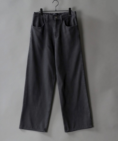 SITRY(シトリー)の「Wide Tapered Denim pants/ワイドテーパード デニム パンツ(デニムパンツ・メンズ・ケミカルウォッシュ/ブラック系その他2/ブラック系その他/ブラック/インディゴブルー・M/S/L/LL)」の17枚目の写真