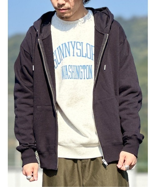 BACK NUMBER(バックナンバー)の「【BACK NUMBER】「15オンス」ヘビー裏毛ジップパーカー(パーカー・メンズ・ブラック/ライトグレー/ダークグレー・L/M/XL)」の5枚目の写真