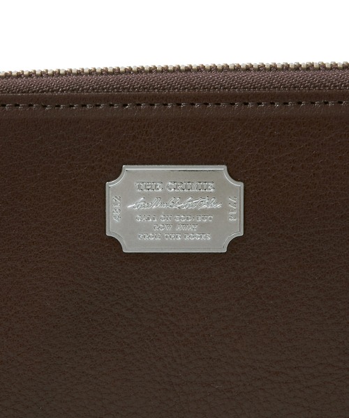 CRIMIE（クライミー）の「LOGO PLAQUE LEATHER ZIP WALLET