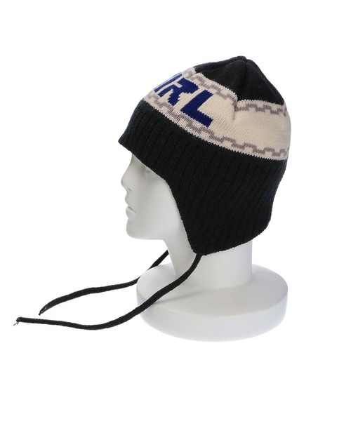 X-girl（エックスガール）の「LINE LOGO KNIT CAP（ニットキャップ/ビーニー・レディース・ホワイト/ブラック/ブルー・ONE SIZE）」の12枚目の写真