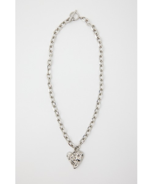 SLY（スライ）の「CHAIN HEART N/C チェーン ハート ネックレス（ネックレス・レディース・シルバー/ゴールド・FREE）」の2枚目の写真