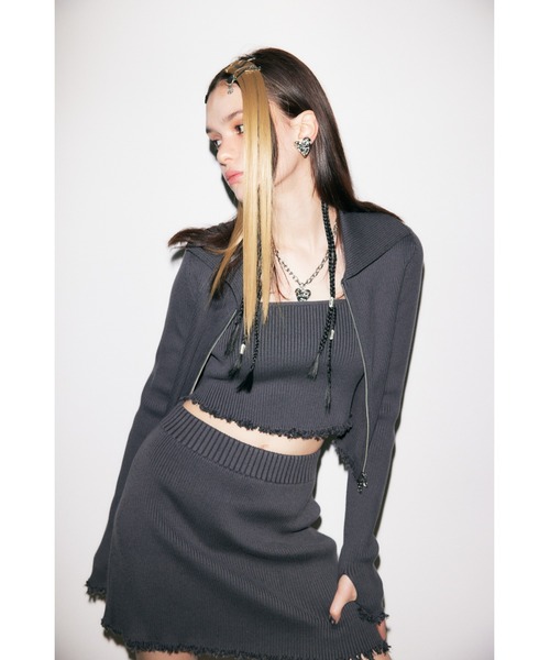 SLY（スライ）の「CHAIN HEART N/C チェーン ハート ネックレス（ネックレス・レディース・シルバー/ゴールド・FREE）」の4枚目の写真