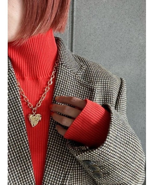 SLY（スライ）の「CHAIN HEART N/C チェーン ハート ネックレス（ネックレス・レディース・シルバー/ゴールド・FREE）」の6枚目の写真