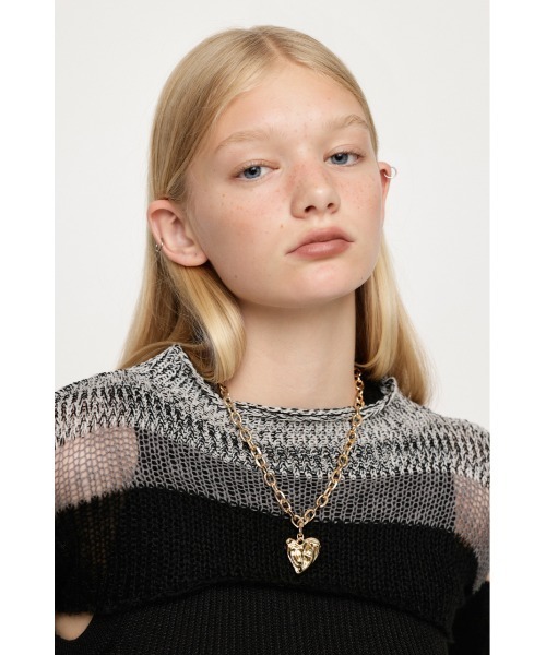 SLY（スライ）の「CHAIN HEART N/C チェーン ハート ネックレス（ネックレス・レディース・シルバー/ゴールド・FREE）」の11枚目の写真