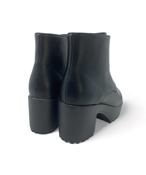 Sugar Sugar（シュガーシュガー）の「【SUGAR SUGARシュガーシュガー】センタージップブーツ（ブーツ・レディース・ブラック/ダークブラウン・S/M/L/LL）」の5枚目の写真