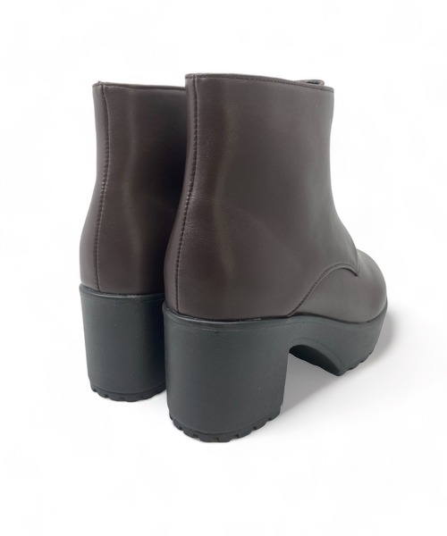 Sugar Sugar（シュガーシュガー）の「【SUGAR SUGARシュガーシュガー】センタージップブーツ（ブーツ・レディース・ブラック/ダークブラウン・S/M/L/LL）」の7枚目の写真