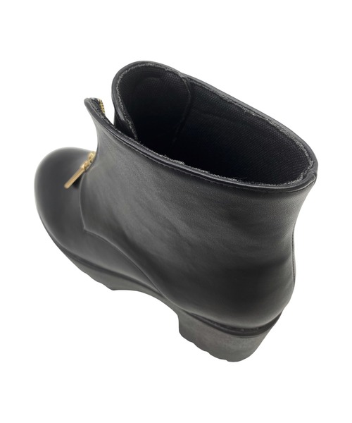 Sugar Sugar（シュガーシュガー）の「【SUGAR SUGARシュガーシュガー】センタージップブーツ（ブーツ・レディース・ブラック/ダークブラウン・S/M/L/LL）」の6枚目の写真