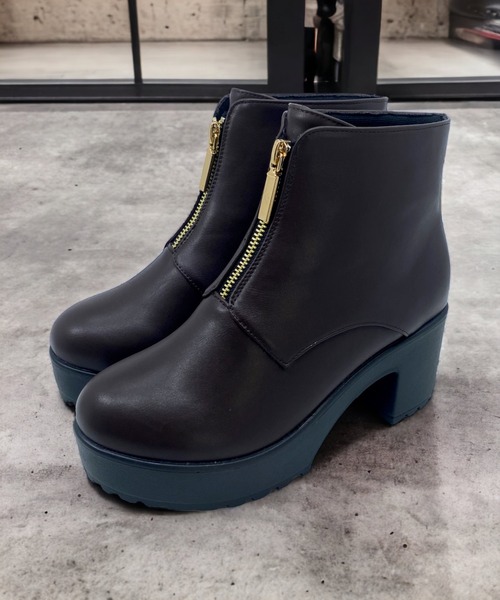Sugar Sugar（シュガーシュガー）の「【SUGAR SUGARシュガーシュガー】センタージップブーツ（ブーツ・レディース・ブラック/ダークブラウン・S/M/L/LL）」の19枚目の写真