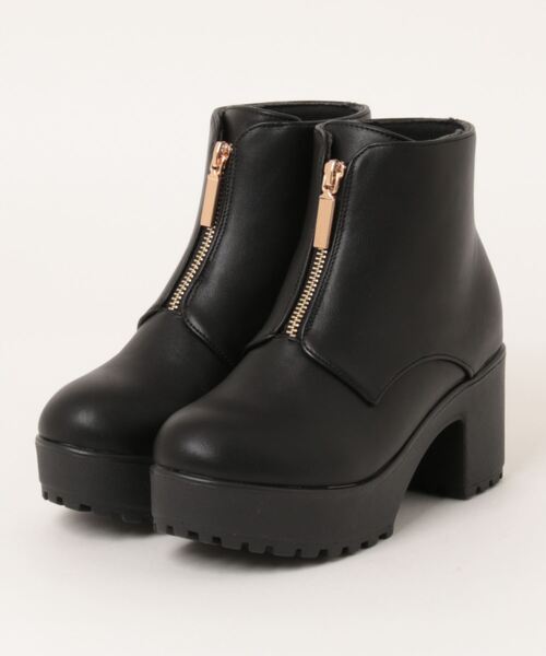 Sugar Sugar（シュガーシュガー）の「【SUGAR SUGARシュガーシュガー】センタージップブーツ（ブーツ・レディース・ブラック/ダークブラウン・S/M/L/LL）」の21枚目の写真