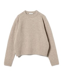 美品▲ATON エイトン//クルーネックニット▲モカブラウン　サイズ2 ウール ROYAL FUR CASHMERE | クルーネックセーター / ATON