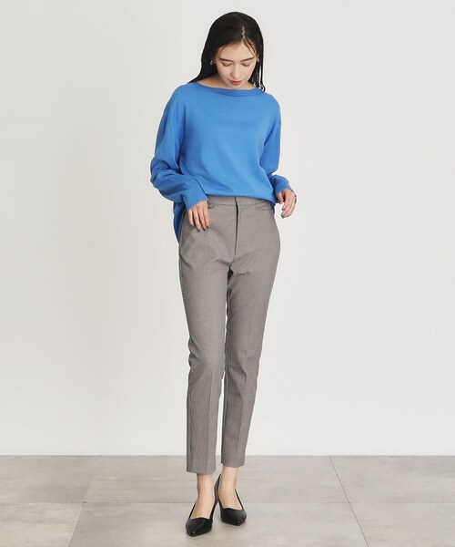 OPAQUE.CLIP(オペークドットクリップ)の「◆≪SS-LLsize≫ 裏起毛 ストレッチスティックパンツ/ネオサーモ【蓄熱素材/洗濯機洗い可】(その他パンツ・レディース・オフホワイト/グレー系/ブラック/ブラック系・34/36/38/40/42)」の18枚目の写真