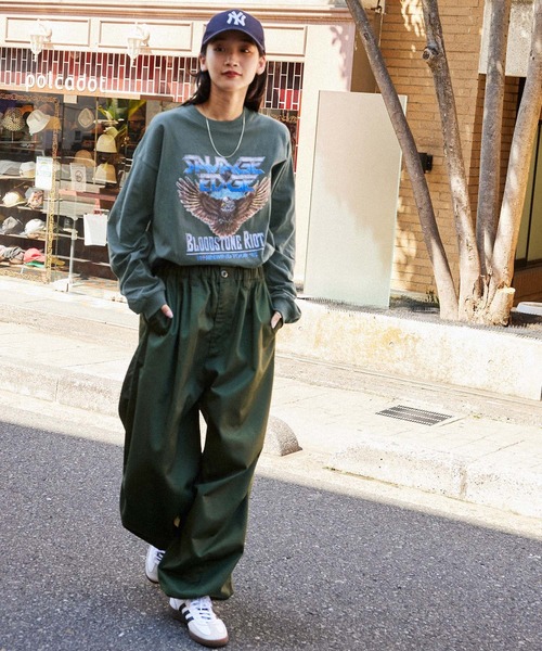 MONO-MART(モノマート)の「ヴィンテージライクロックプリント ビッグシルエット長袖Tシャツ(Tシャツ/カットソー・メンズ・ブルー系1/ホワイト系1/グレー系1/グレー系2/ホワイト系3・M/L)」の20枚目の写真