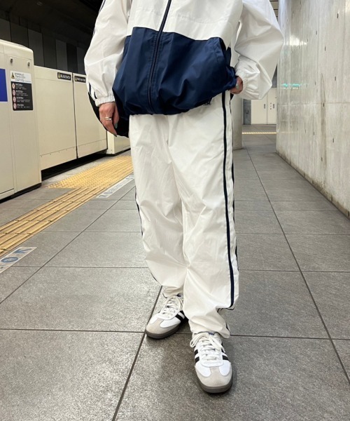 nemne store（ネンネストア）の「【低身長サイズあり】配色刺繍トラックパンツ（その他パンツ・レディース・ネイビー/アイボリー/ピンク・SMALL/MEDIUM）」の9枚目の写真