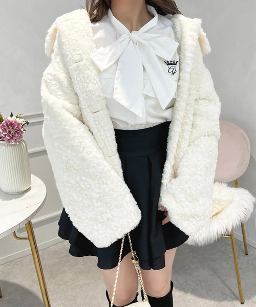 セール】フリルデザインボウタイブラウス【ZOZOTOWN限定アイテム