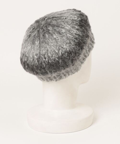 atmos pink（アトモスピンク）の「atmos pink カラフルミックス ベレー帽（ハンチング/ベレー帽・レディース・ブラック/レッド/ブルー・FREE）」の4枚目の写真