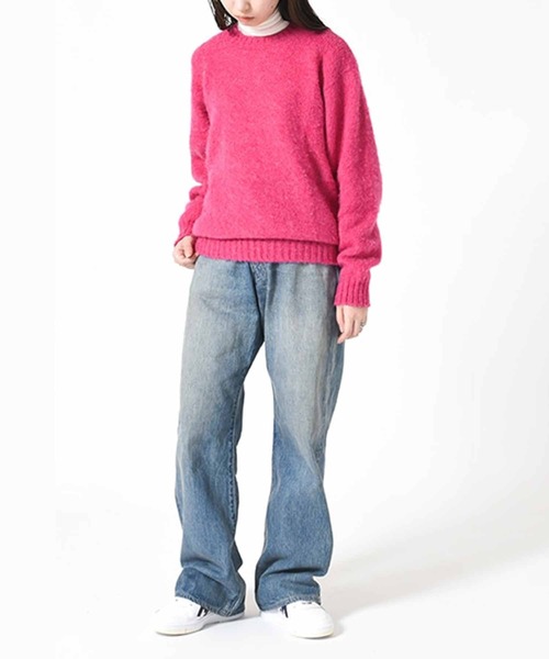 Laurence J Smith（ローレンスジェイスミス）の「LAURENCE J. SMITH | シームレスクルーネックセーター WOMEN（ニット/セーター・レディース・ピンク/イエロー/オレンジ/ブルー・S）」の16枚目の写真