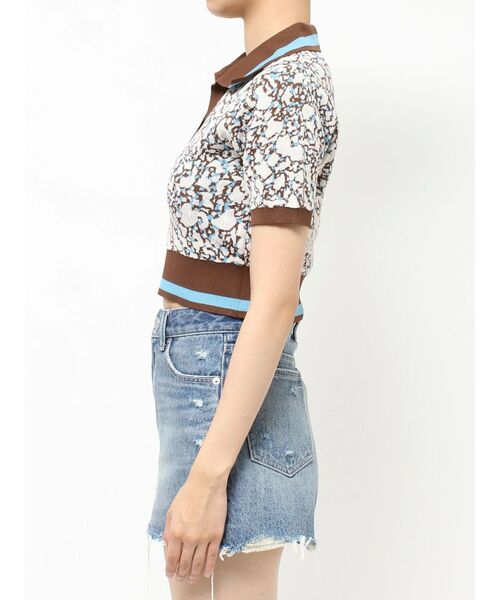 EVRIS（エヴリス）の「アブストラクトジャガードニットトップス（ニット/セーター・レディース・ブラック/ブラウン・FREE）」の16枚目の写真