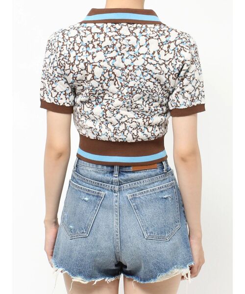 EVRIS（エヴリス）の「アブストラクトジャガードニットトップス（ニット/セーター・レディース・ブラック/ブラウン・FREE）」の17枚目の写真