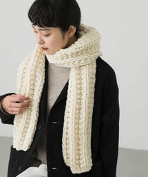 かぐれ　今季　新品　ペルーアランマフラー　防寒　冬　2025秋冬 かぐれ（カグレ）の「ペルー畦編みマフラー（マフラー）」 - WEAR