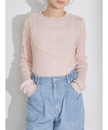 merry jenny | シアーメローニット(Tシャツ/カットソー)