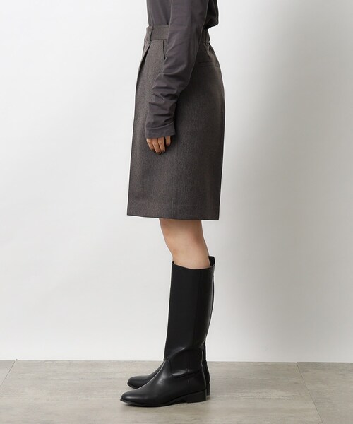 OPAQUE.CLIP（オペークドットクリップ）の「◆ウーリッシュ ハーフパンツ【洗濯機洗い可/イージーケア】（その他パンツ・レディース・ナチュラル/チャコールグレー・38/40）」の16枚目の写真