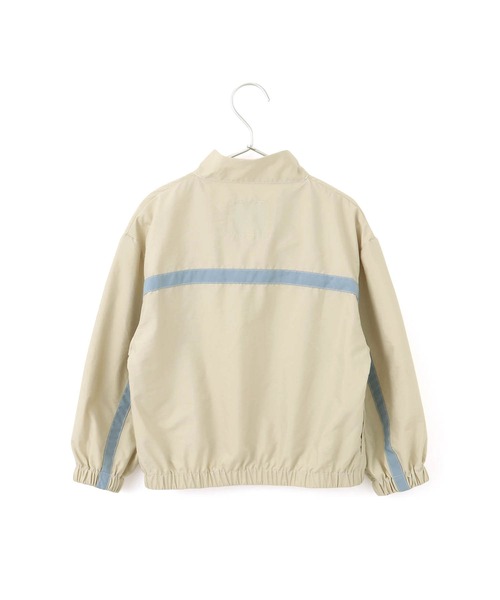 MAKE YOUR DAY（メイクユアデイ）の「ラインナイロンブルゾン■80～140cm（ナイロンジャケット・キッズ・ベージュ/ブルー/ネイビー・140/110/130/100/120/80/90）」の7枚目の写真