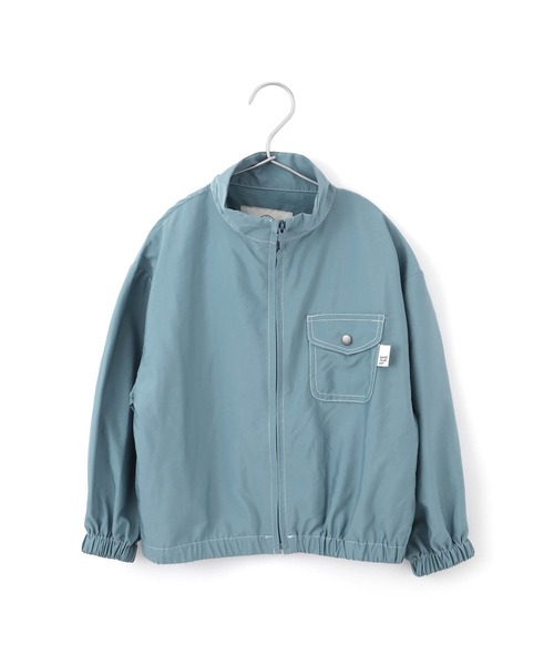 MAKE YOUR DAY（メイクユアデイ）の「ラインナイロンブルゾン■80～140cm（ナイロンジャケット・キッズ・ベージュ/ブルー/ネイビー・140/110/130/100/120/80/90）」の9枚目の写真