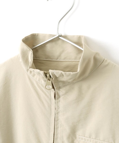 MAKE YOUR DAY（メイクユアデイ）の「ラインナイロンブルゾン■80～140cm（ナイロンジャケット・キッズ・ベージュ/ブルー/ネイビー・140/110/130/100/120/80/90）」の11枚目の写真