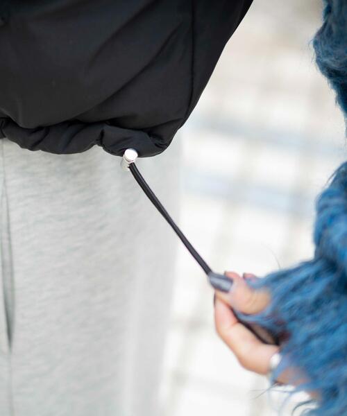 WEGO（ウィゴー）の「WEGO/ショートパテッドベスト（ダウンベスト・レディース・ブラック/オフホワイト/サックスブルー・FREE）」の9枚目の写真