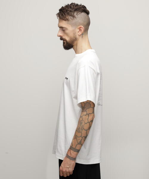 schott（ショット）の「Schott/ショット/T-SHIRT "ARCHIVE STAMPS"/Tシャツ "アーカイブスタンプ"（Tシャツ/カットソー・メンズ・ブラック/ホワイト/グレー・XL/M/S/L）」の14枚目の写真