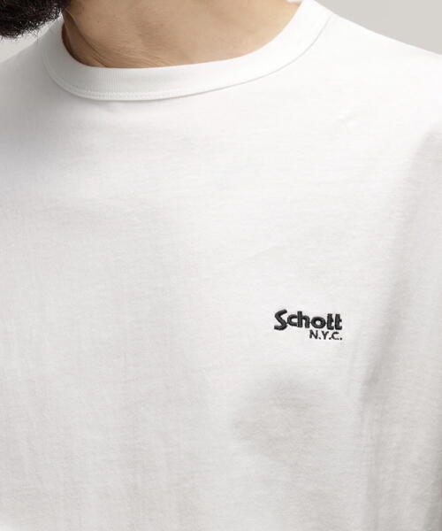 schott（ショット）の「Schott/ショット/T-SHIRT "ARCHIVE STAMPS"/Tシャツ "アーカイブスタンプ"（Tシャツ/カットソー・メンズ・ブラック/ホワイト/グレー・XL/M/S/L）」の12枚目の写真
