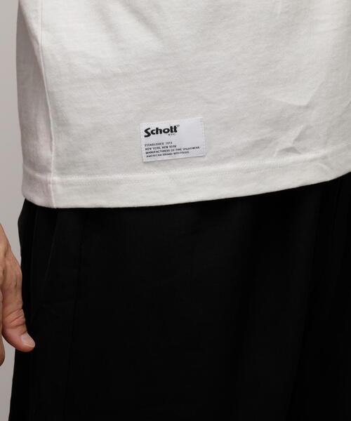 schott（ショット）の「Schott/ショット/T-SHIRT "ARCHIVE STAMPS"/Tシャツ "アーカイブスタンプ"（Tシャツ/カットソー・メンズ・ブラック/ホワイト/グレー・XL/M/S/L）」の10枚目の写真