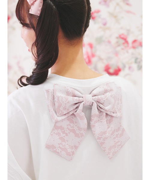 ank rouge ネコちゃんドッキングTe ピンク Ank Rouge（アンクルージュ）の「ネコちゃんドッキングTE（Tシャツ