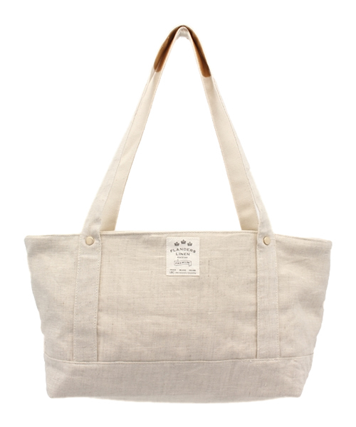 LBC(エルビーシー)の「フランダースリネン キャリートートバッグ(トートバッグ・レディース・ベージュ/その他35・ONE SIZE)」の1枚目の写真