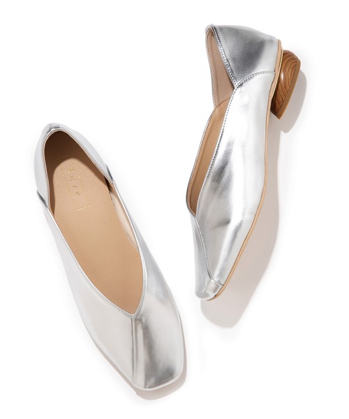 Juze（ジュゼ）の「スクエアトゥバブーシュパンプス（パンプス・レディース・オフホワイト/シルバー/ブラック・S/M/L）」の21枚目の写真