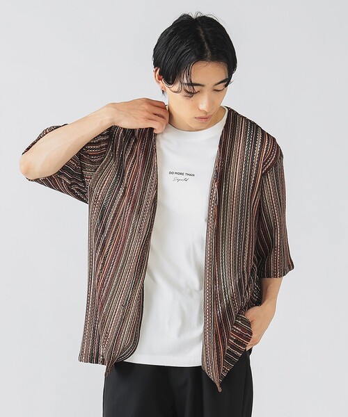 ブラウス シャツ レースショートスリーブシャツ/カーディガン レディース LIAN ブラウス シャツ 刺繍レースショートシャツ レディース