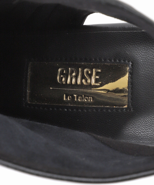 GRISE(グリーズ)の「GRISE5.5cmレザースクエアカバーサンダル(サンダル・レディース・ベージュ/ブラック系その他・MEDIUM/X-LARGE/LARGE/SMALL)」の15枚目の写真