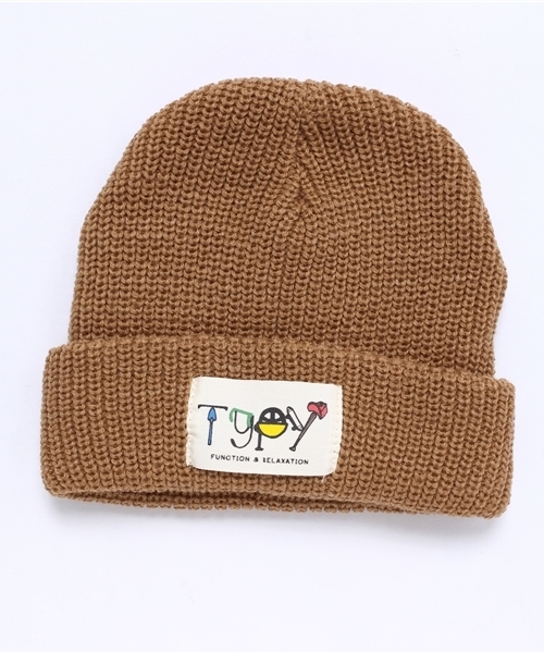 CIAOPANIC TYPY(チャオパニックティピー)の「キッズアゼ編みニットワッチ(ニットキャップ/ビーニー・キッズ・ブラック/グレー/ネイビー/ワインレッド/ブルー/その他21/キャメル/オレンジ/サックスブルー/グリーン/ホワイト/チャコールグレー/マスタード/ロイヤルブルー/カーキ/ベージュ・FREE)」の13枚目の写真