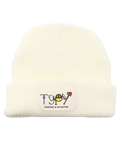 CIAOPANIC TYPY(チャオパニックティピー)の「キッズアゼ編みニットワッチ(ニットキャップ/ビーニー・キッズ・ブラック/グレー/ネイビー/ワインレッド/ブルー/その他21/キャメル/オレンジ/サックスブルー/グリーン/ホワイト/チャコールグレー/マスタード/ロイヤルブルー/カーキ/ベージュ・FREE)」の2枚目の写真