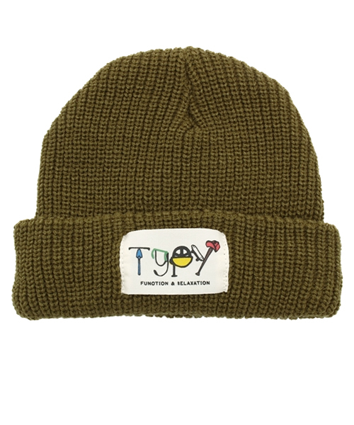 CIAOPANIC TYPY(チャオパニックティピー)の「キッズアゼ編みニットワッチ(ニットキャップ/ビーニー・キッズ・ブラック/グレー/ネイビー/ワインレッド/ブルー/その他21/キャメル/オレンジ/サックスブルー/グリーン/ホワイト/チャコールグレー/マスタード/ロイヤルブルー/カーキ/ベージュ・FREE)」の1枚目の写真