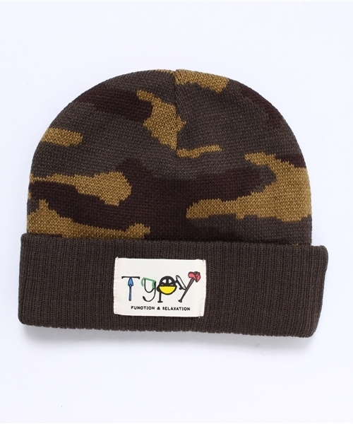 CIAOPANIC TYPY(チャオパニックティピー)の「キッズアゼ編みニットワッチ(ニットキャップ/ビーニー・キッズ・ブラック/グレー/ネイビー/ワインレッド/ブルー/その他21/キャメル/オレンジ/サックスブルー/グリーン/ホワイト/チャコールグレー/マスタード/ロイヤルブルー/カーキ/ベージュ・FREE)」の16枚目の写真