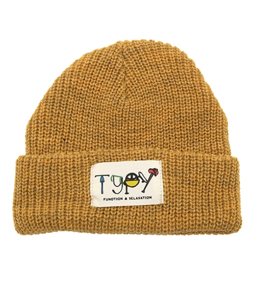 CIAOPANIC TYPY(チャオパニックティピー)の「キッズアゼ編みニットワッチ(ニットキャップ/ビーニー・キッズ・ブラック/グレー/ネイビー/ワインレッド/ブルー/その他21/キャメル/オレンジ/サックスブルー/グリーン/ホワイト/チャコールグレー/マスタード/ロイヤルブルー/カーキ/ベージュ・FREE)」の12枚目の写真