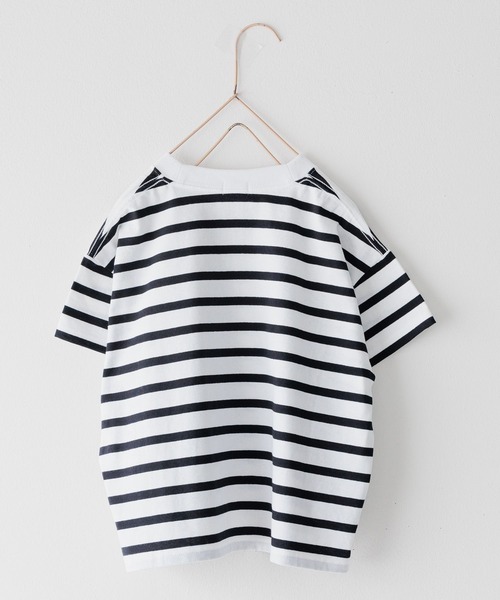 LOWRYS FARM（ローリーズファーム）の「ＵＳＡボーダーＴシャツＳＳ＊　104007（Tシャツ/カットソー・キッズ・レッド/ブラック/ブルー/ピンク/グリーン・110cm/120cm/130cm/140cm/150cm）」の14枚目の写真