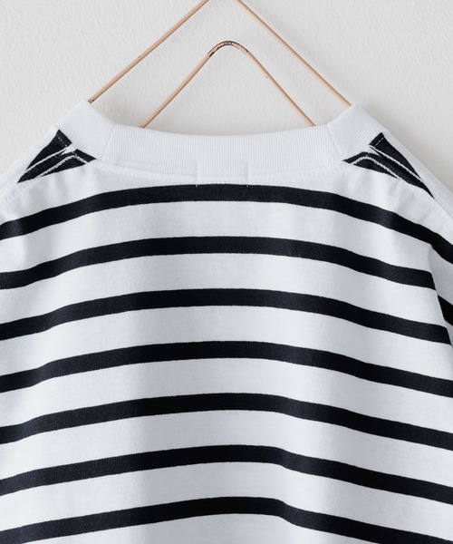 LOWRYS FARM（ローリーズファーム）の「ＵＳＡボーダーＴシャツＳＳ＊　104007（Tシャツ/カットソー・キッズ・レッド/ブラック/ブルー/ピンク/グリーン・110cm/120cm/130cm/140cm/150cm）」の10枚目の写真