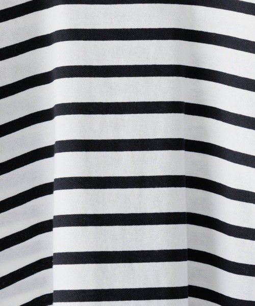 LOWRYS FARM（ローリーズファーム）の「ＵＳＡボーダーＴシャツＳＳ＊　104007（Tシャツ/カットソー・キッズ・レッド/ブラック/ブルー/ピンク/グリーン・110cm/120cm/130cm/140cm/150cm）」の9枚目の写真