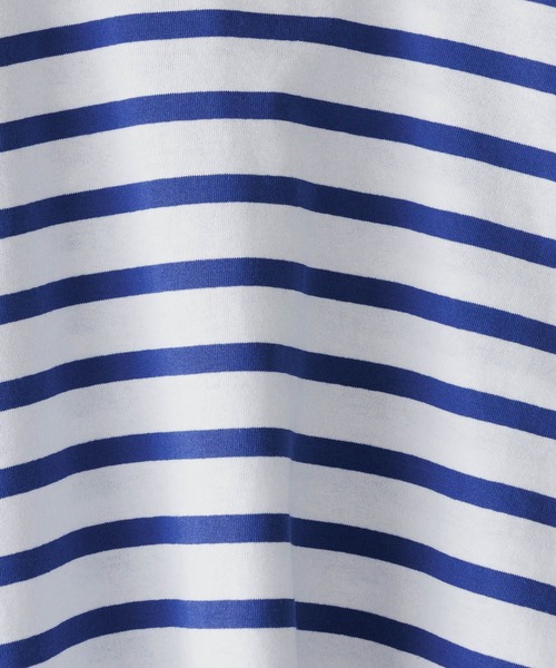 LOWRYS FARM（ローリーズファーム）の「ＵＳＡボーダーＴシャツＳＳ＊　104007（Tシャツ/カットソー・キッズ・レッド/ブラック/ブルー/ピンク/グリーン・110cm/120cm/130cm/140cm/150cm）」の6枚目の写真