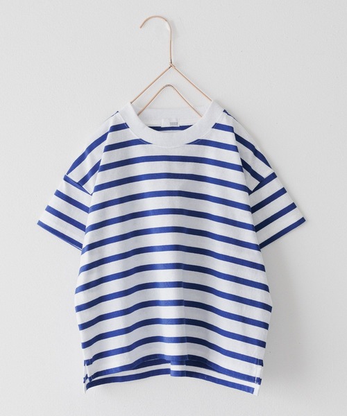 LOWRYS FARM（ローリーズファーム）の「ＵＳＡボーダーＴシャツＳＳ＊　104007（Tシャツ/カットソー・キッズ・レッド/ブラック/ブルー/ピンク/グリーン・110cm/120cm/130cm/140cm/150cm）」の20枚目の写真