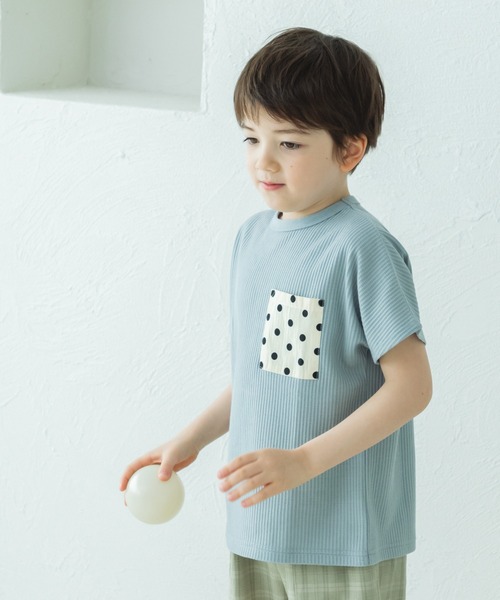 pairmanon（ペアマノン）の「ワッフル ポケット付き半袖Tシャツ