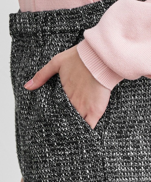 Pierrot(ピエロ)の「ツイードショートパンツ(その他パンツ・レディース・ブラック/ネイビー・M/L/PM)」の8枚目の写真